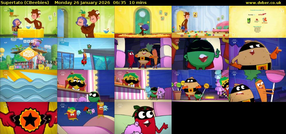 Supertato (CBeebies) Monday 26 January 2026 06:35 - 06:45