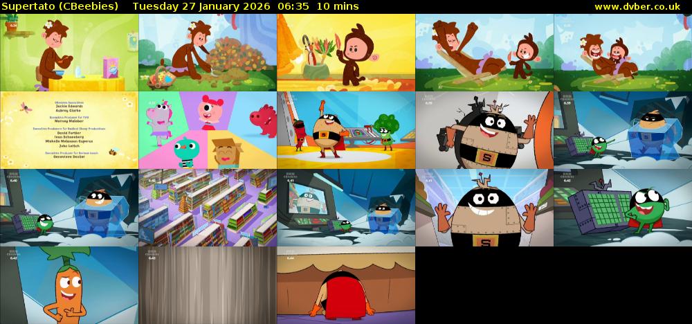 Supertato (CBeebies) Tuesday 27 January 2026 06:35 - 06:45