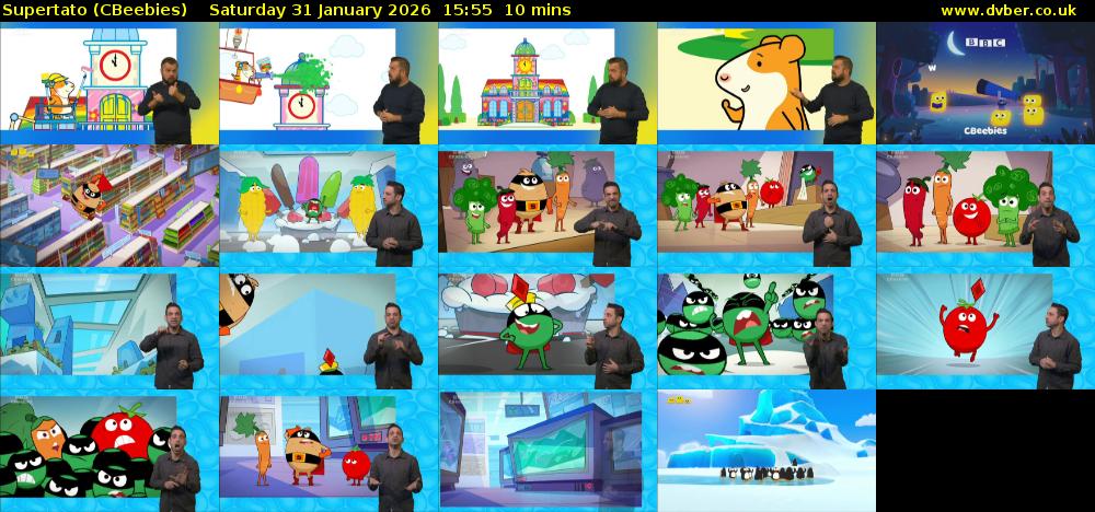 Supertato (CBeebies) Saturday 31 January 2026 15:55 - 16:05