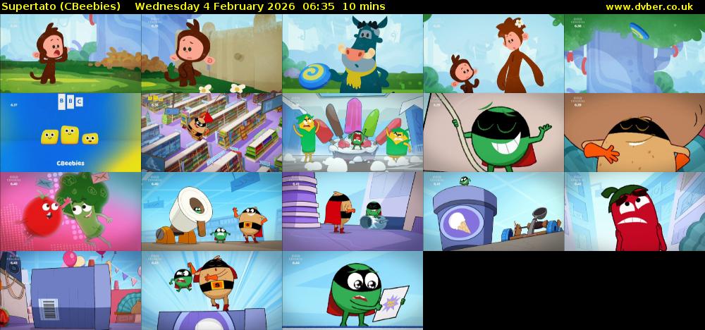 Supertato (CBeebies) Wednesday 4 February 2026 06:35 - 06:45