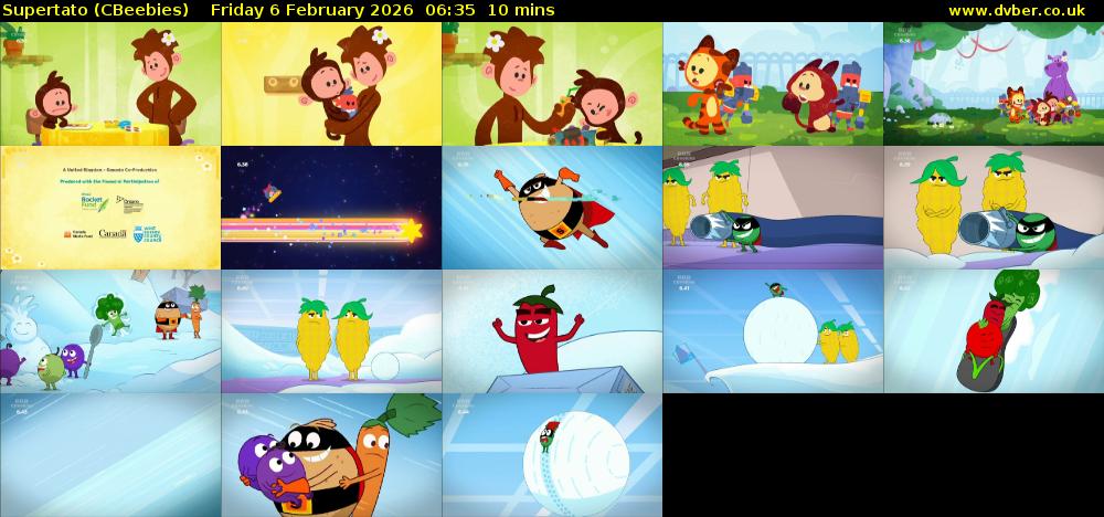 Supertato (CBeebies) Friday 6 February 2026 06:35 - 06:45