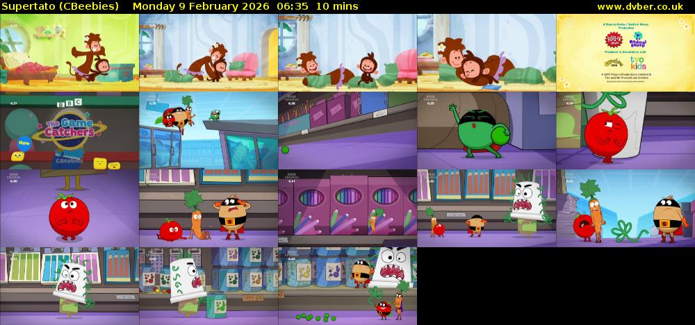 Supertato (CBeebies) Monday 9 February 2026 06:35 - 06:45