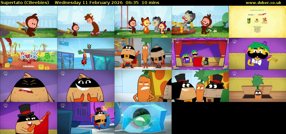 Supertato (CBeebies) Wednesday 11 February 2026 06:35 - 06:45