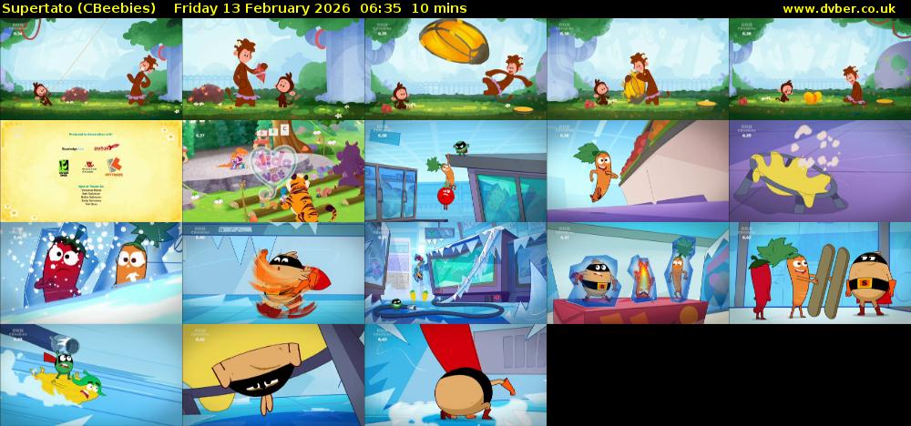 Supertato (CBeebies) Friday 13 February 2026 06:35 - 06:45