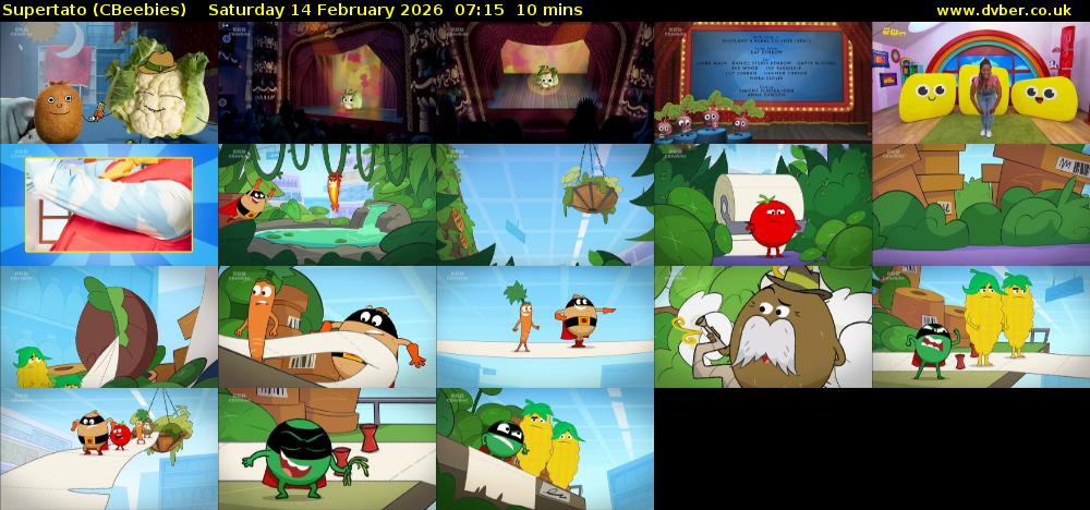 Supertato (CBeebies) Saturday 14 February 2026 07:15 - 07:25