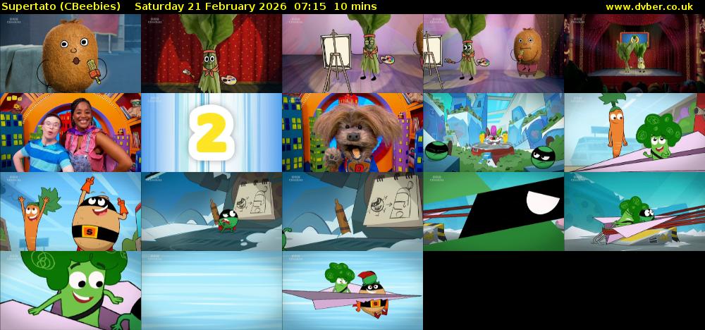 Supertato (CBeebies) Saturday 21 February 2026 07:15 - 07:25
