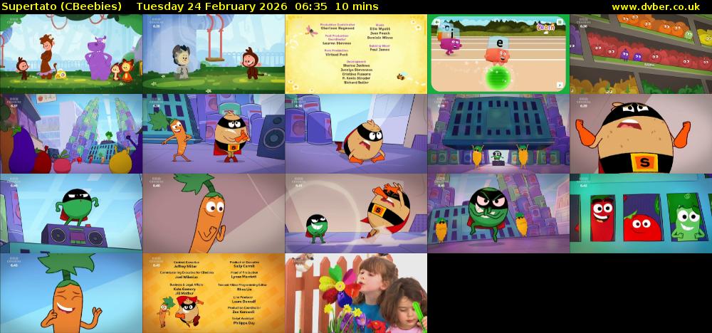 Supertato (CBeebies) Tuesday 24 February 2026 06:35 - 06:45