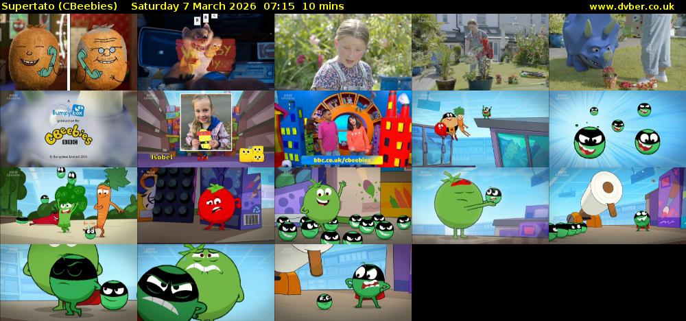 Supertato (CBeebies) Saturday 7 March 2026 07:15 - 07:25