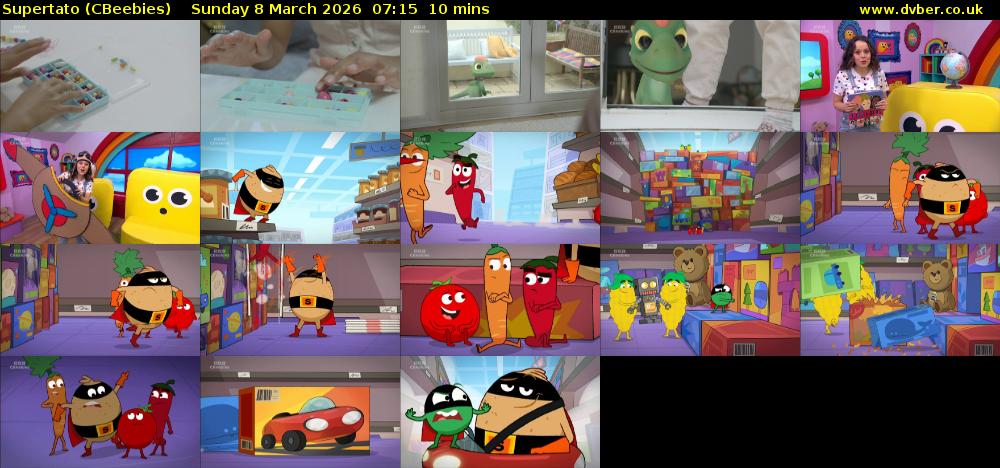Supertato (CBeebies) Sunday 8 March 2026 07:15 - 07:25