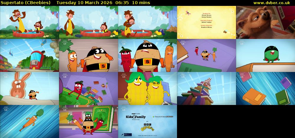 Supertato (CBeebies) Tuesday 10 March 2026 06:35 - 06:45