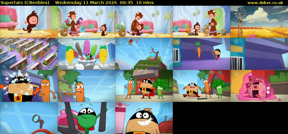 Supertato (CBeebies) Wednesday 11 March 2026 06:35 - 06:45