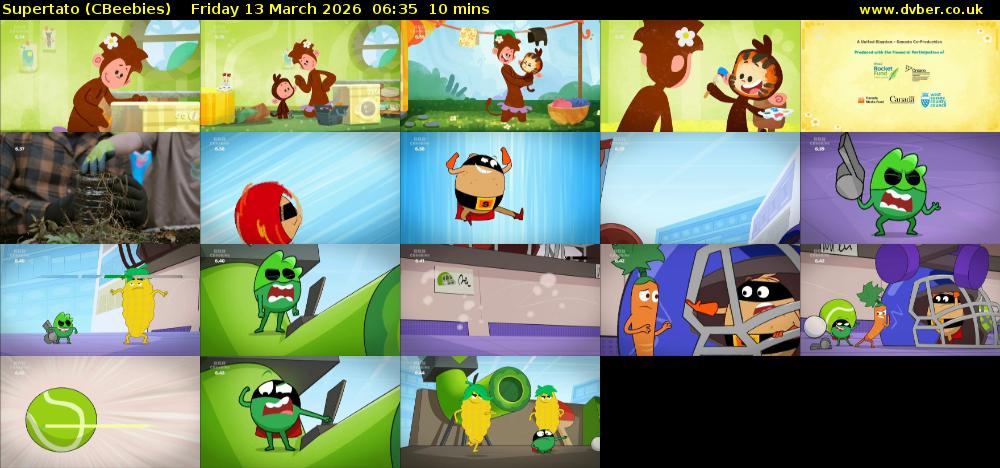 Supertato (CBeebies) Friday 13 March 2026 06:35 - 06:45