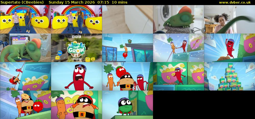Supertato (CBeebies) Sunday 15 March 2026 07:15 - 07:25