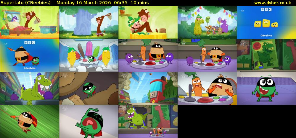 Supertato (CBeebies) Monday 16 March 2026 06:35 - 06:45