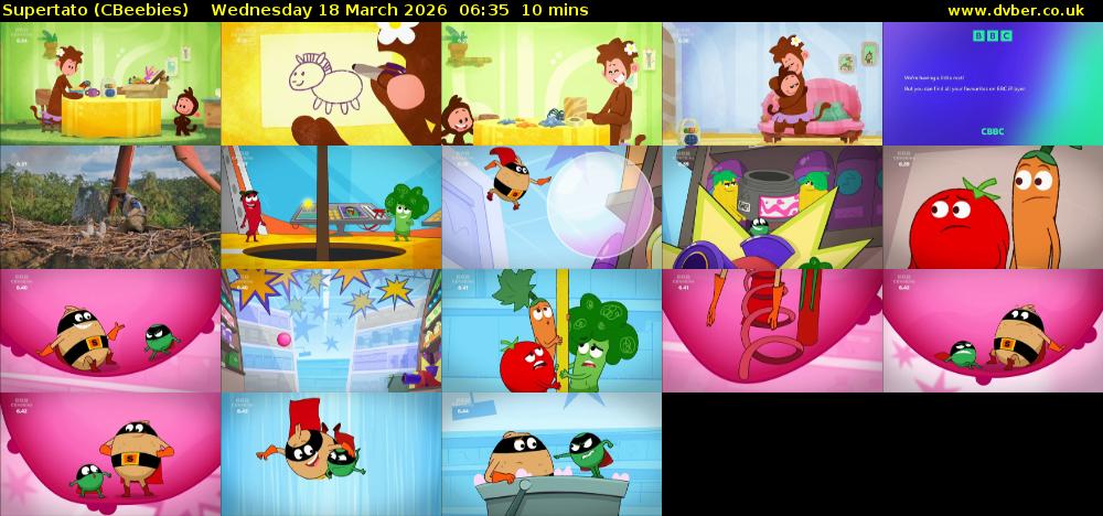 Supertato (CBeebies) Wednesday 18 March 2026 06:35 - 06:45