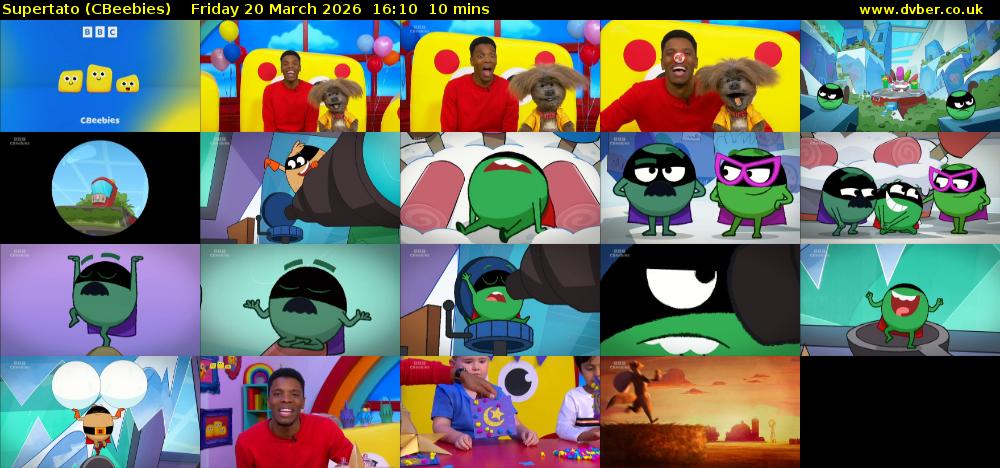 Supertato (CBeebies) Friday 20 March 2026 16:10 - 16:20