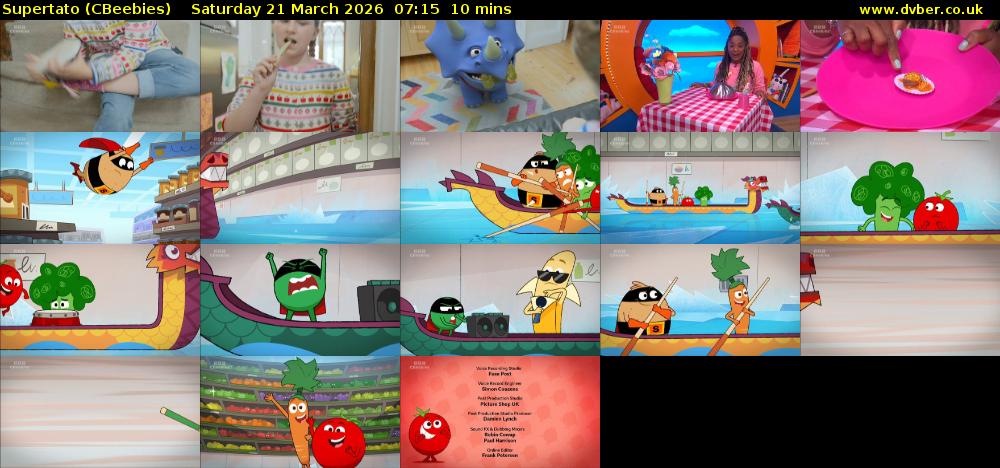 Supertato (CBeebies) Saturday 21 March 2026 07:15 - 07:25