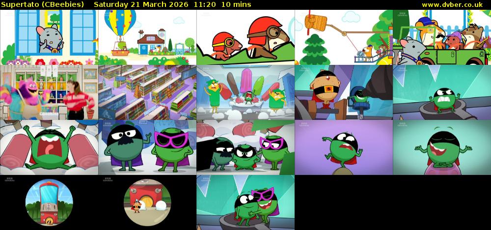 Supertato (CBeebies) Saturday 21 March 2026 11:20 - 11:30