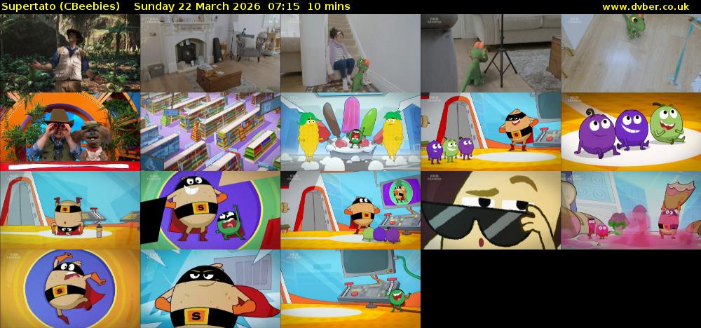 Supertato (CBeebies) Sunday 22 March 2026 07:15 - 07:25