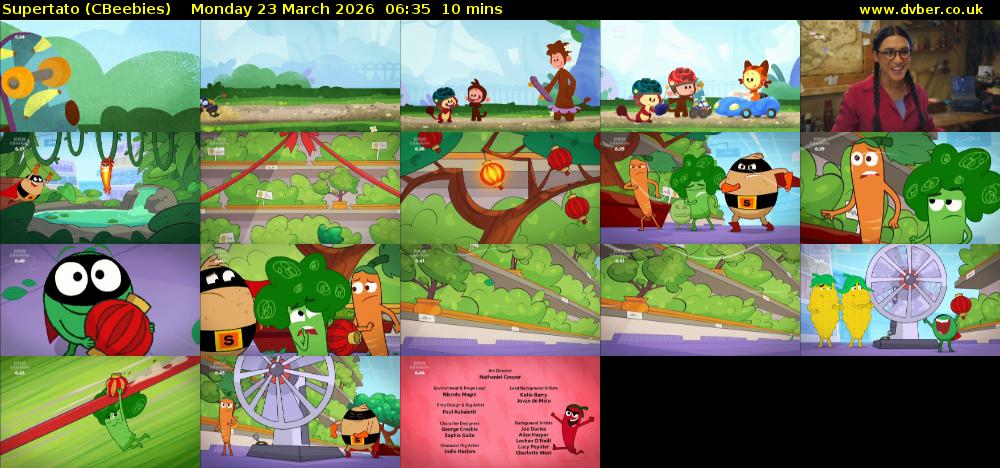 Supertato (CBeebies) Monday 23 March 2026 06:35 - 06:45