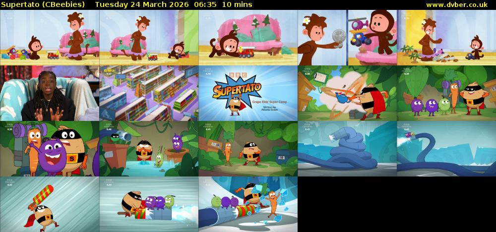 Supertato (CBeebies) Tuesday 24 March 2026 06:35 - 06:45