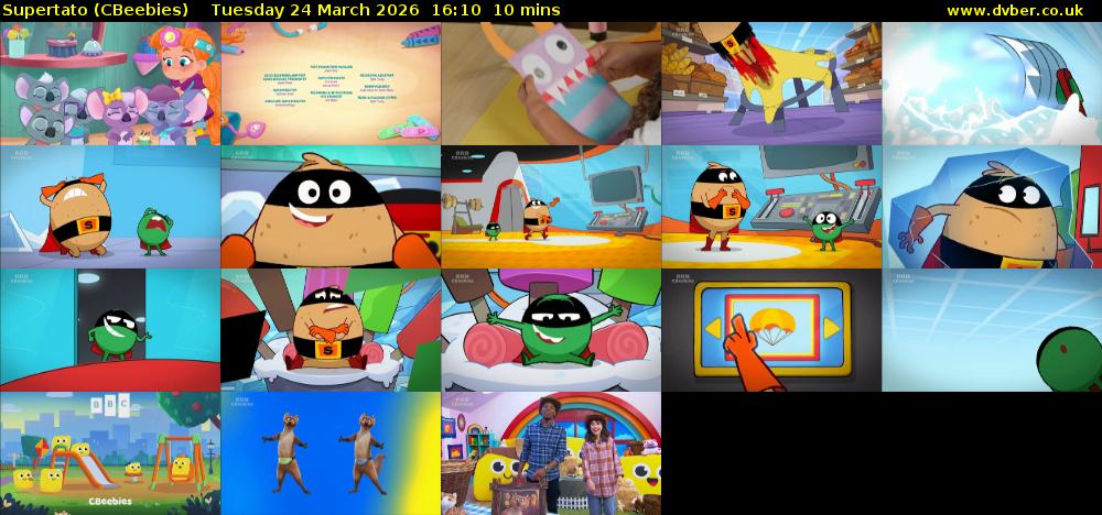 Supertato (CBeebies) Tuesday 24 March 2026 16:10 - 16:20
