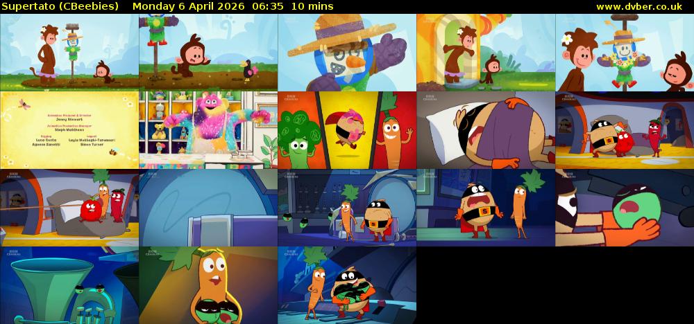 Supertato (CBeebies) Monday 6 April 2026 06:35 - 06:45
