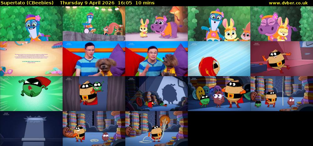Supertato (CBeebies) Thursday 9 April 2026 16:05 - 16:15