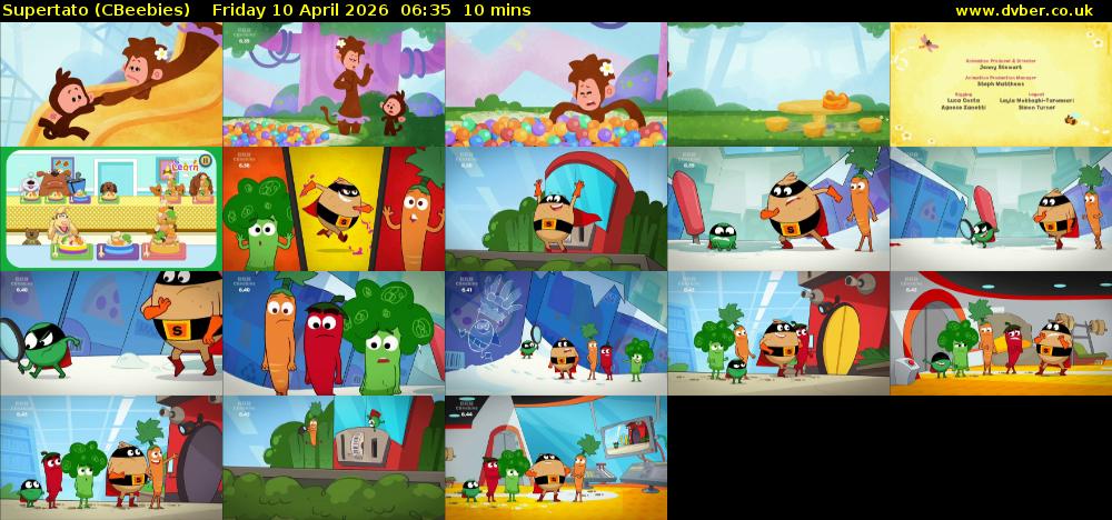 Supertato (CBeebies) Friday 10 April 2026 06:35 - 06:45
