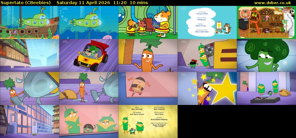 Supertato (CBeebies) Saturday 11 April 2026 11:20 - 11:30