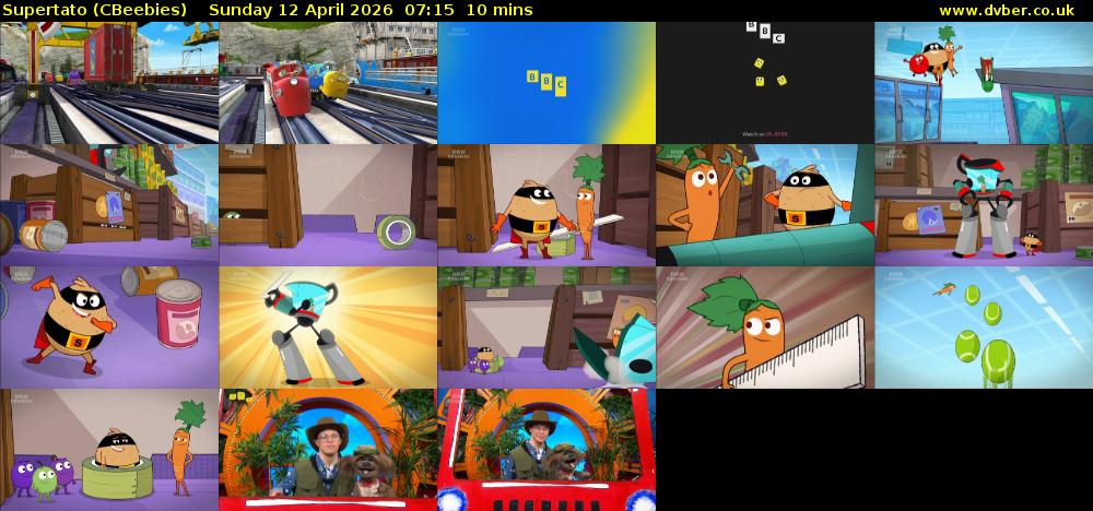 Supertato (CBeebies) Sunday 12 April 2026 07:15 - 07:25