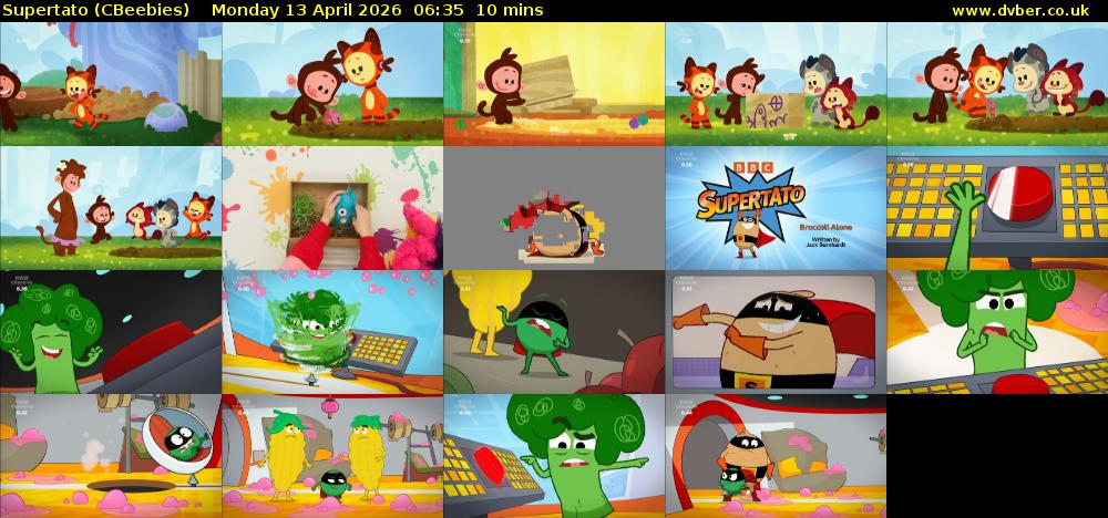Supertato (CBeebies) Monday 13 April 2026 06:35 - 06:45