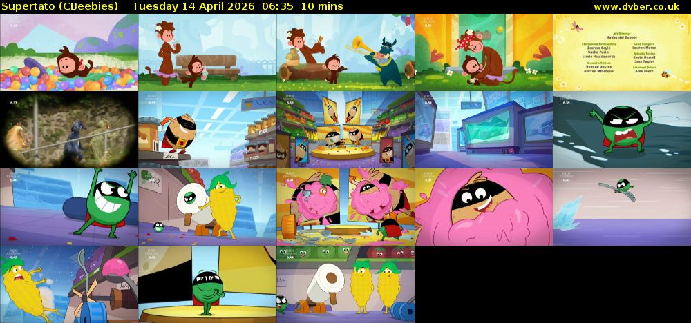 Supertato (CBeebies) Tuesday 14 April 2026 06:35 - 06:45