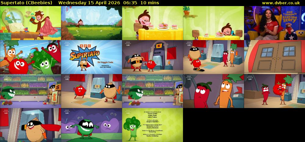 Supertato (CBeebies) Wednesday 15 April 2026 06:35 - 06:45