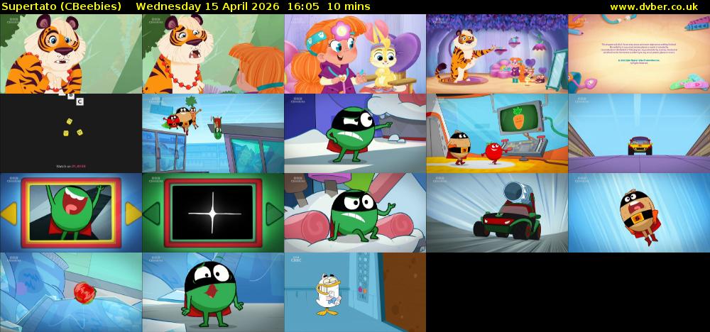 Supertato (CBeebies) Wednesday 15 April 2026 16:05 - 16:15