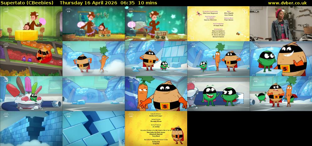 Supertato (CBeebies) Thursday 16 April 2026 06:35 - 06:45