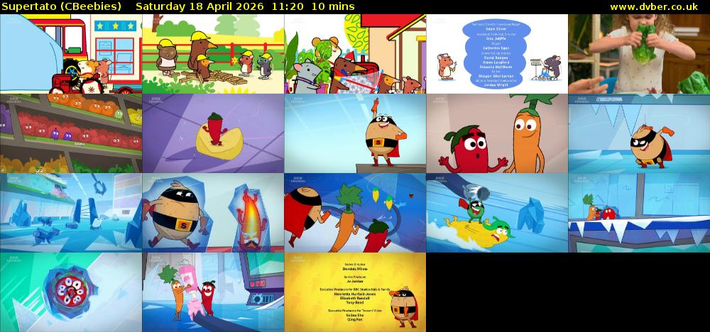 Supertato (CBeebies) Saturday 18 April 2026 11:20 - 11:30