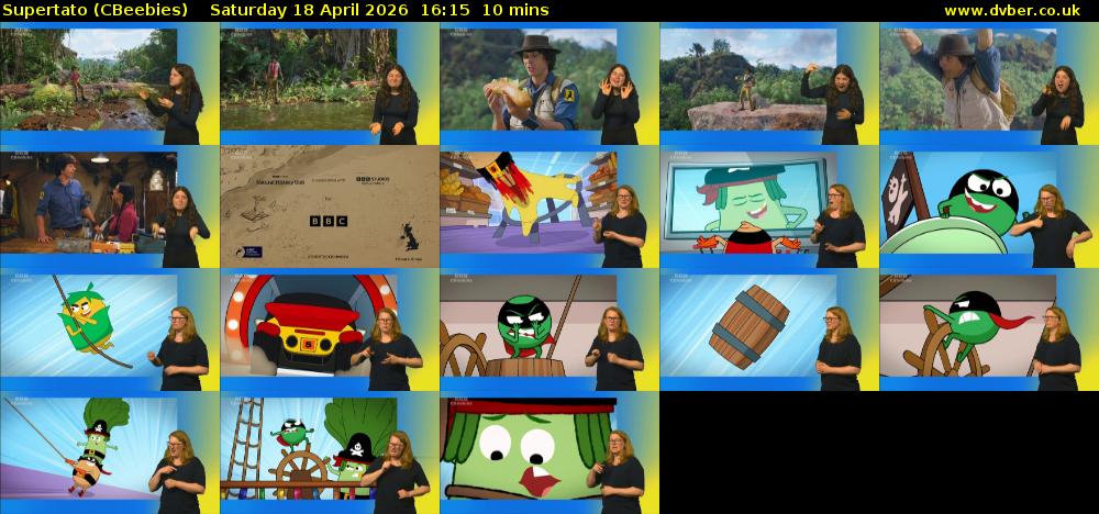Supertato (CBeebies) Saturday 18 April 2026 16:15 - 16:25
