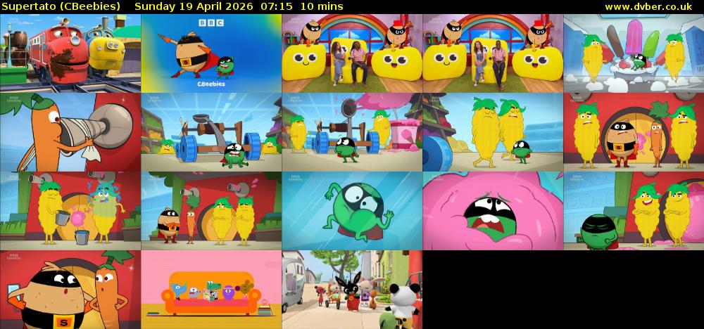 Supertato (CBeebies) Sunday 19 April 2026 07:15 - 07:25