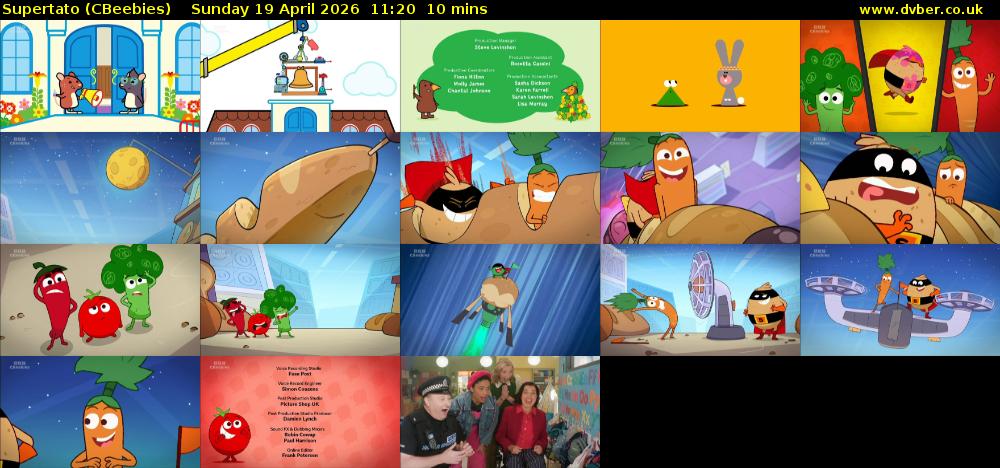 Supertato (CBeebies) Sunday 19 April 2026 11:20 - 11:30