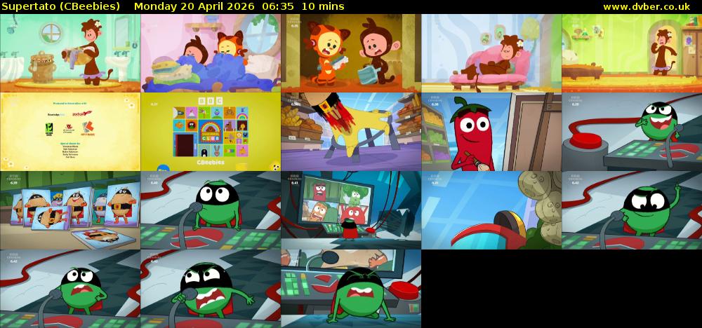 Supertato (CBeebies) Monday 20 April 2026 06:35 - 06:45