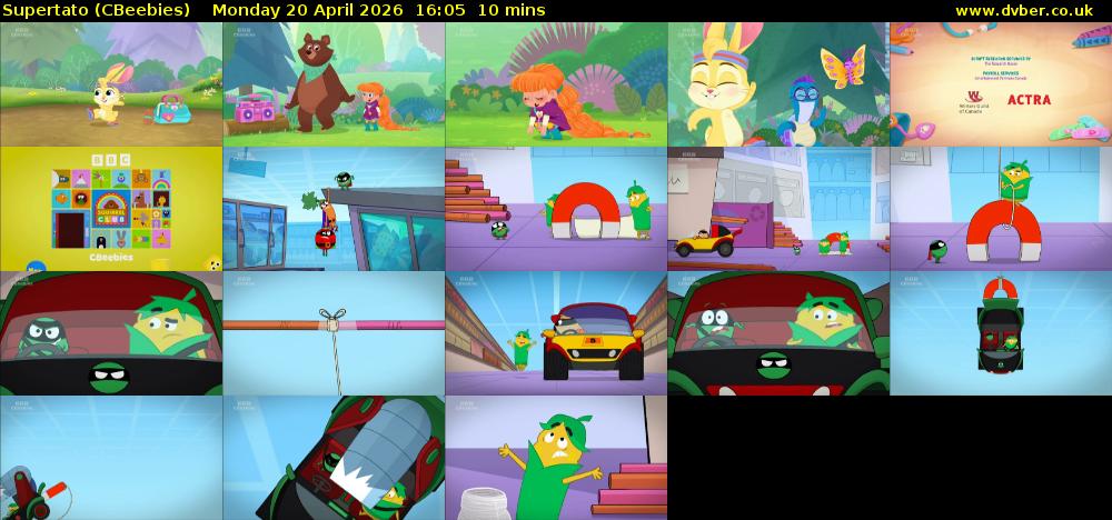 Supertato (CBeebies) Monday 20 April 2026 16:05 - 16:15