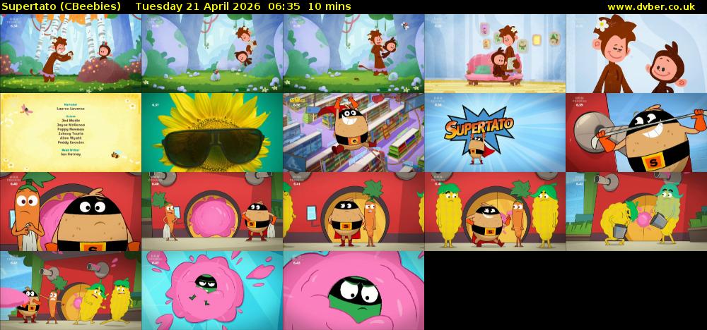 Supertato (CBeebies) Tuesday 21 April 2026 06:35 - 06:45