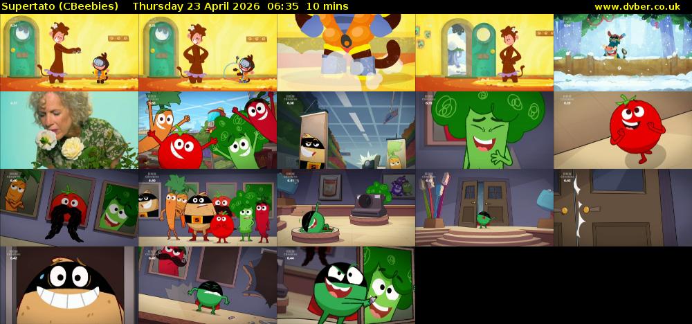 Supertato (CBeebies) Thursday 23 April 2026 06:35 - 06:45