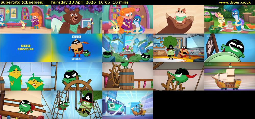 Supertato (CBeebies) Thursday 23 April 2026 16:05 - 16:15