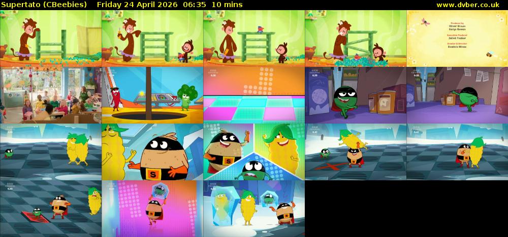 Supertato (CBeebies) Friday 24 April 2026 06:35 - 06:45
