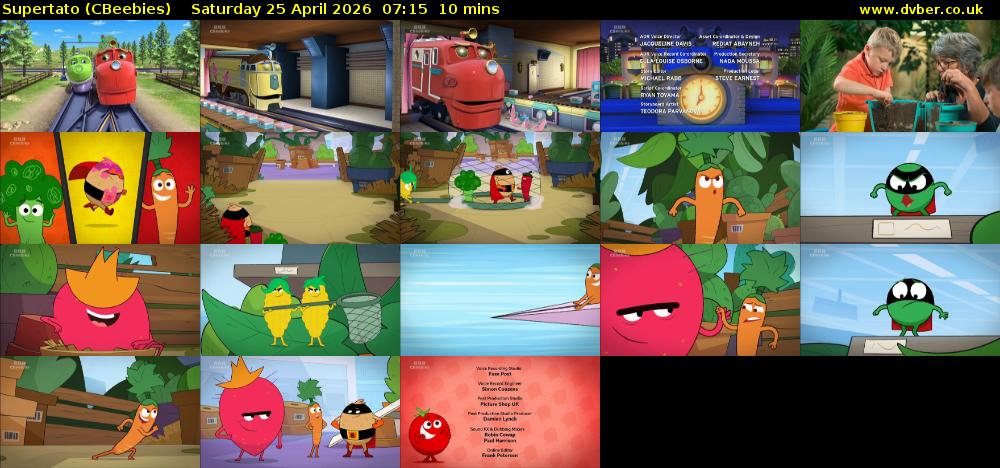 Supertato (CBeebies) Saturday 25 April 2026 07:15 - 07:25