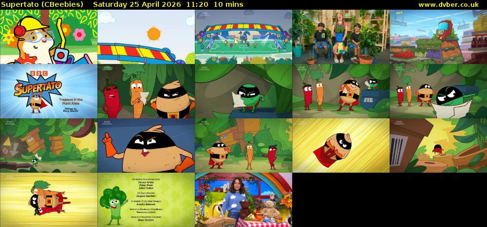 Supertato (CBeebies) Saturday 25 April 2026 11:20 - 11:30