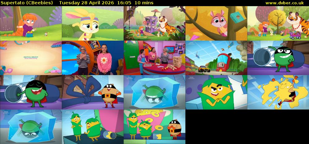 Supertato (CBeebies) Tuesday 28 April 2026 16:05 - 16:15