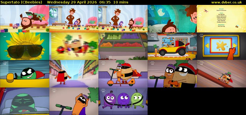 Supertato (CBeebies) Wednesday 29 April 2026 06:35 - 06:45